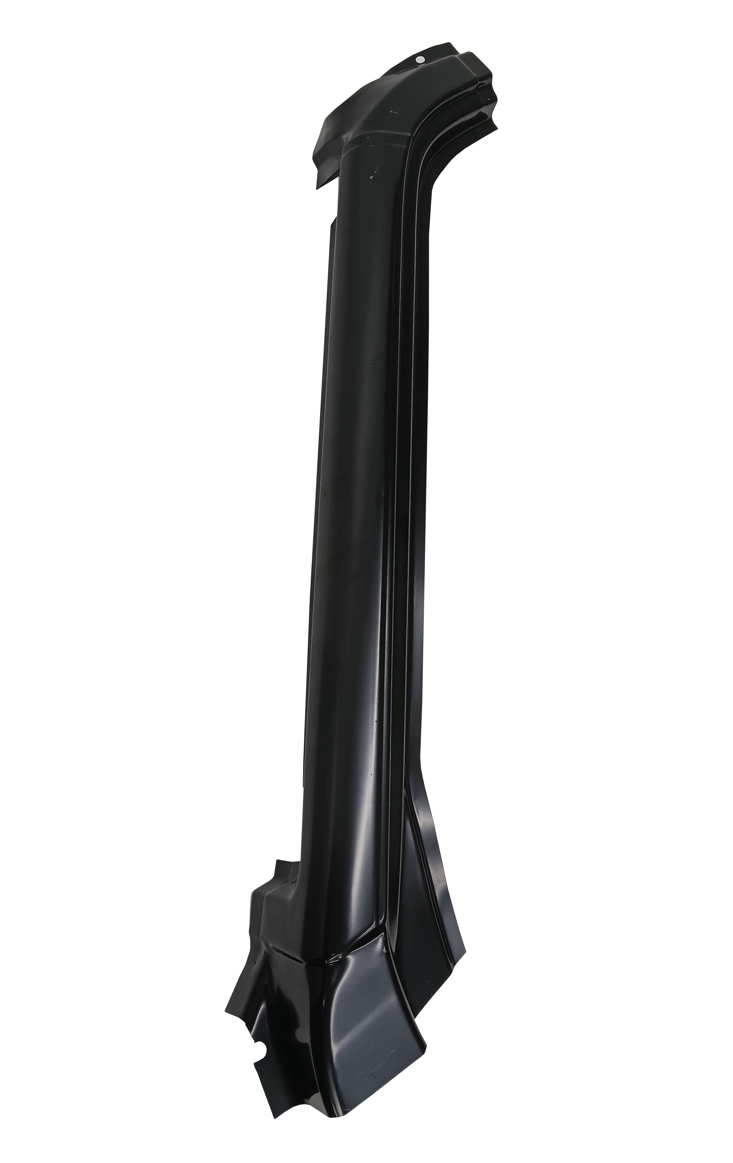 Black car roof rack on a white background