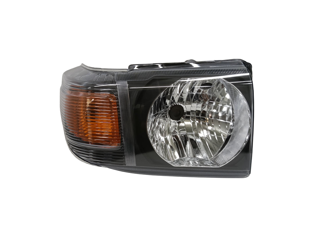 Aftermarket 70th Anniversary Style Black Headlight Set for 79 Series Landcruiser