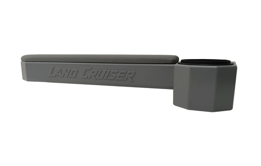 Aftermarket Grey Magnetic Arm Rest Cupholder Set Suitable for 70 Series Landcruiser