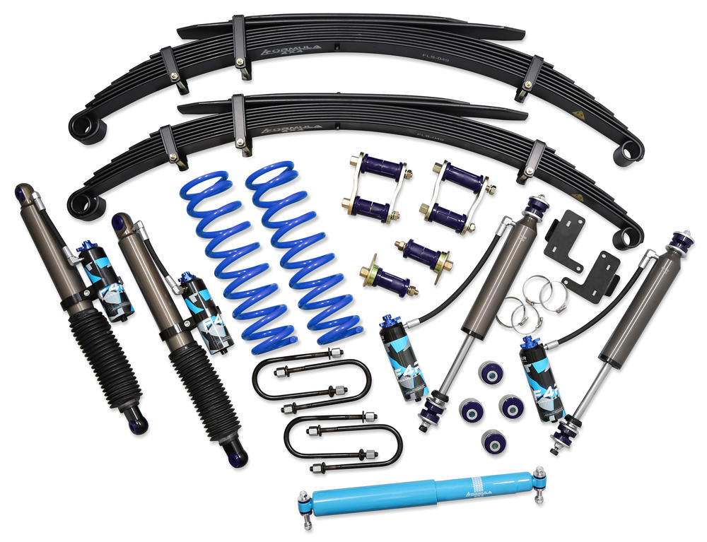 2 Inch 50mm Adjustable F4R Formula 4x4 Adjustable Lift Kit to suit Toyota LandCruiser 78 & 79 Series 2007-on