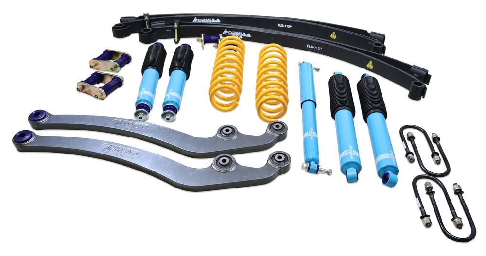 2 Inch 50mm Formula 4x4 Premium Big Bore Lift Kit to suit Toyota LandCruiser 78 & 79 Series from 2007 to 07/2016 (only suits models with straight Radius Arms) 1