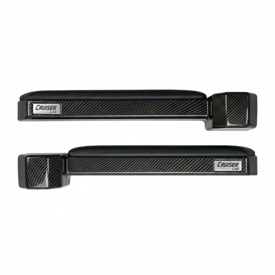 Aftermarket Carbon Magnetic Arm Rest Cupholder Set Long Version Suitable for Landcruiser 70 Series
