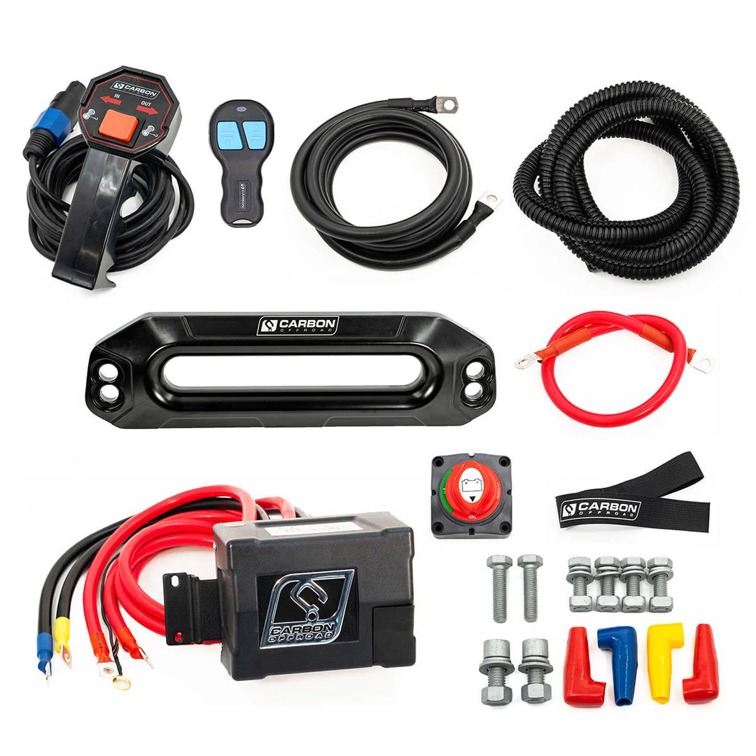 Carbon Offroad Winch Accessory Kit 12v CW-WAK