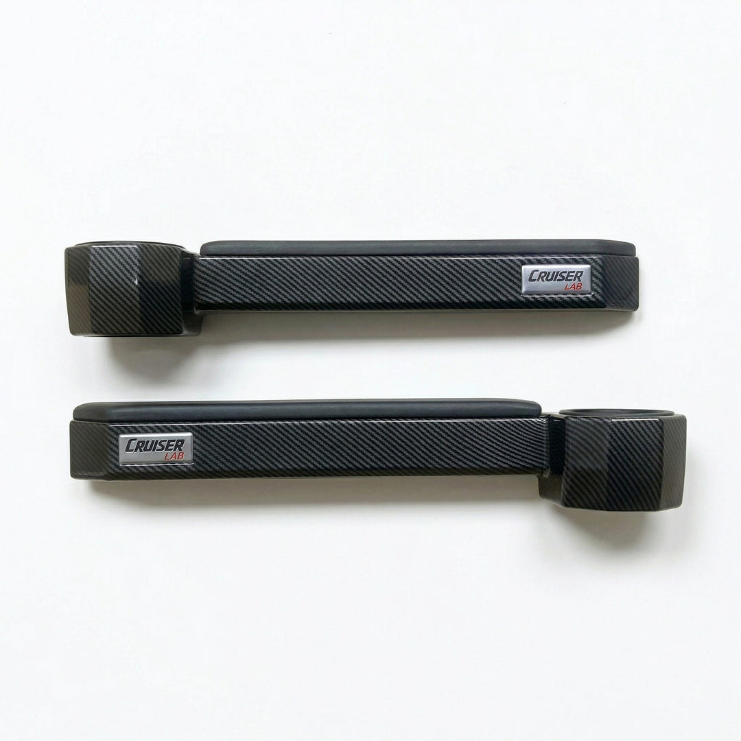 Aftermarket Carbon Magnetic Arm Rest Cupholder Set Suitable for Landcruiser 70 Series