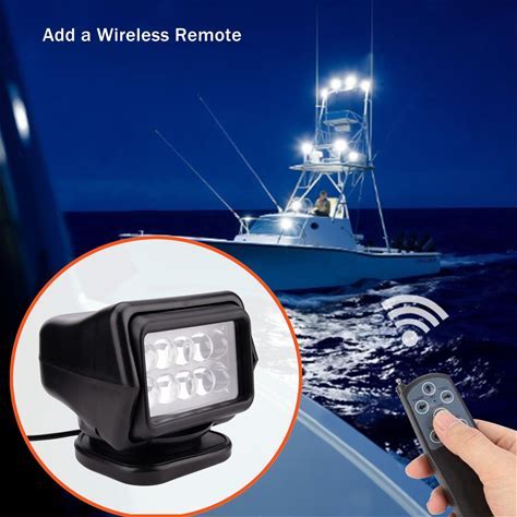 Epic 12 Volt Remote 360 Degree Led Search Light/Spotlight Magnetic Mount 
