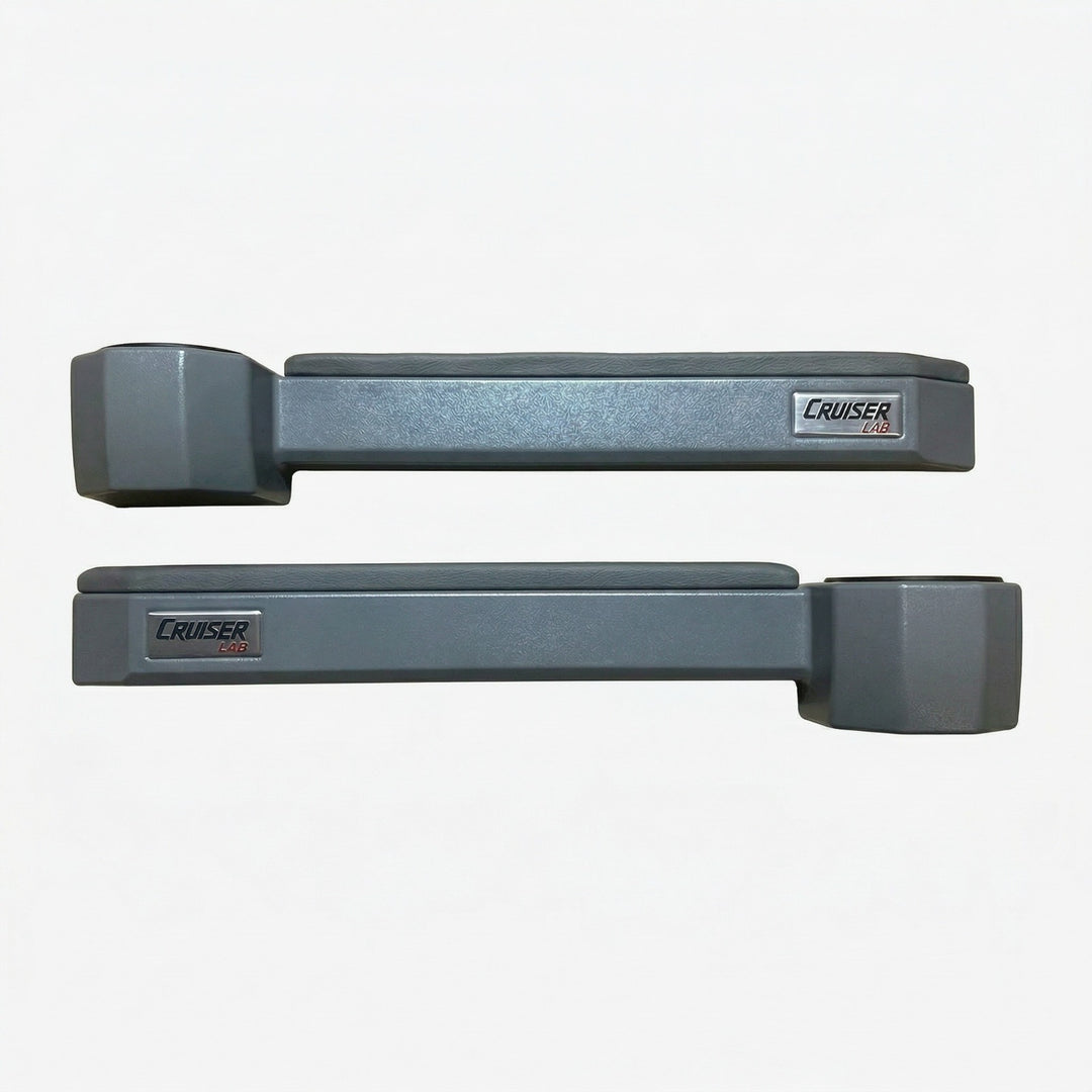 Aftermarket Grey Magnetic Arm Rest Cupholder Set Suitable for 70 Series Landcruiser