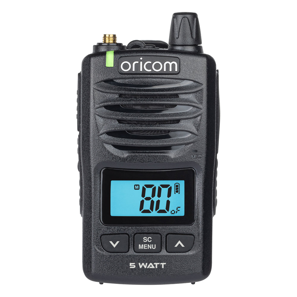 ORICOM DTX600 Waterproof IP67 5 Watt Handheld UHF CB Radio (Black) 2