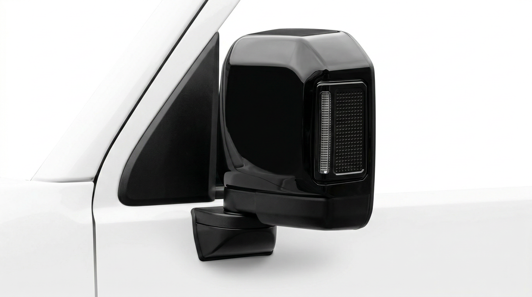Upgrade Black Side Mirrors for Toyota Landcruiser 70 76 Series and 60 Series Power Mirror/Fold/Indicators 1