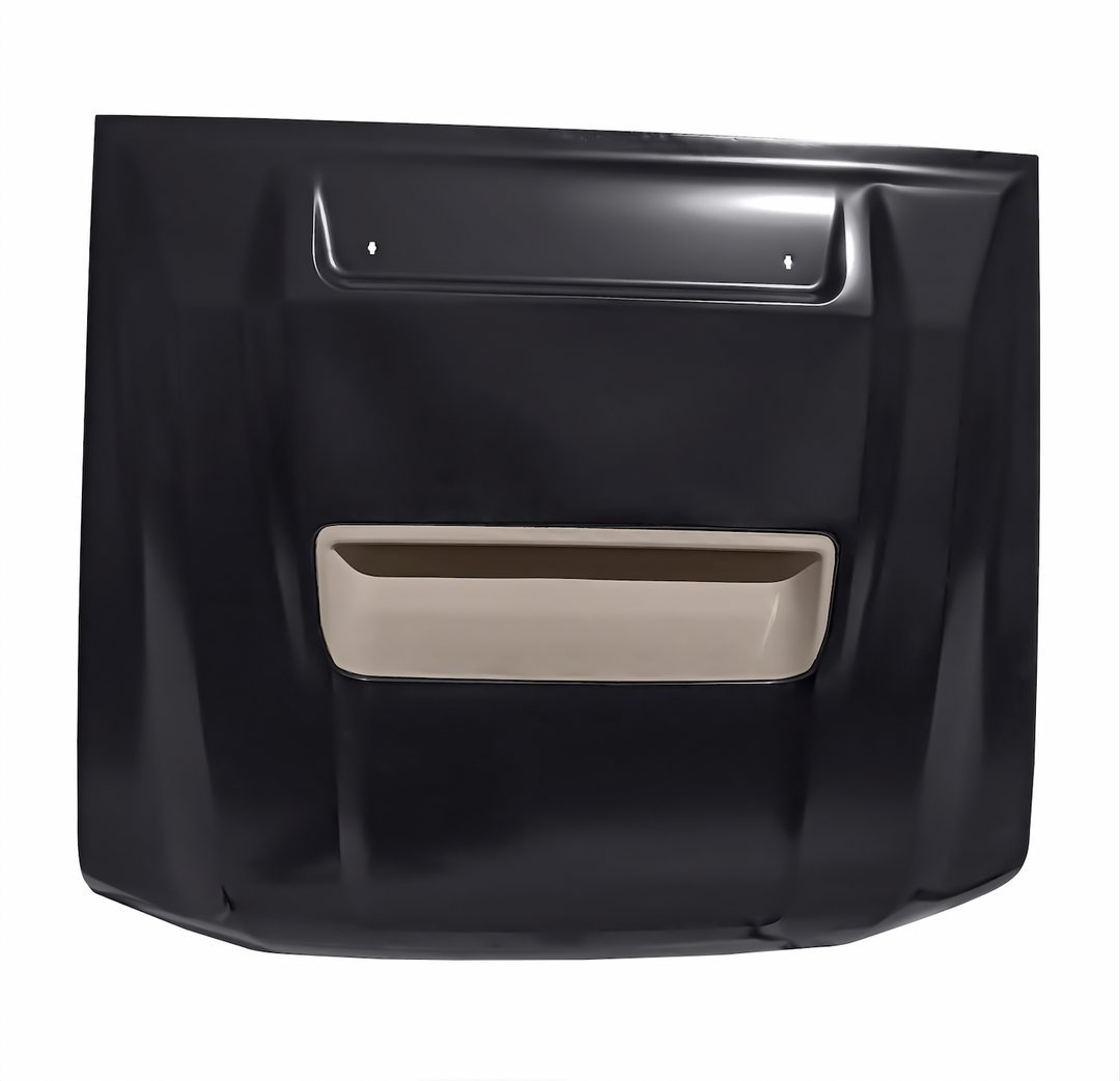 black bonnet for Landcruiser 79 Series V8 with a scoop in the middle section.